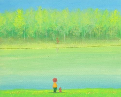 新緑の湖畔
